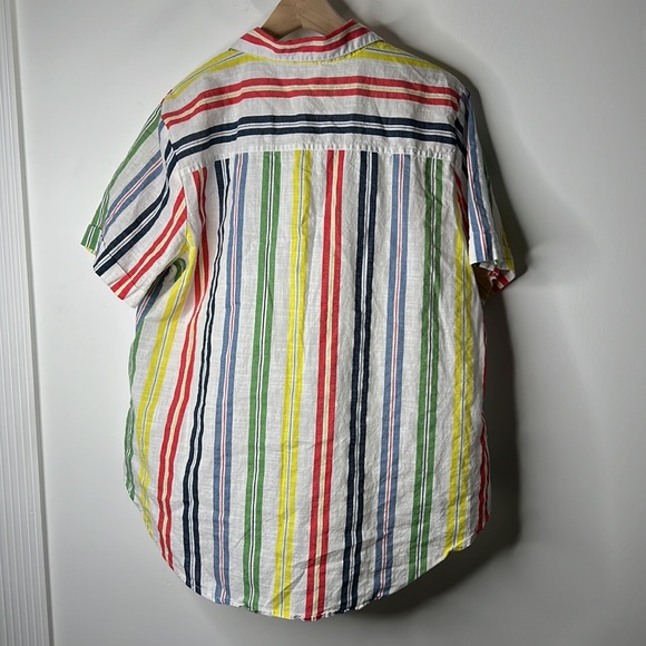 42• Westport Stripes Pocket Button Down Cotton Multi-color Women XL - Picture 2 of 9